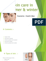 Skin Care in Summer & Winter Pranali