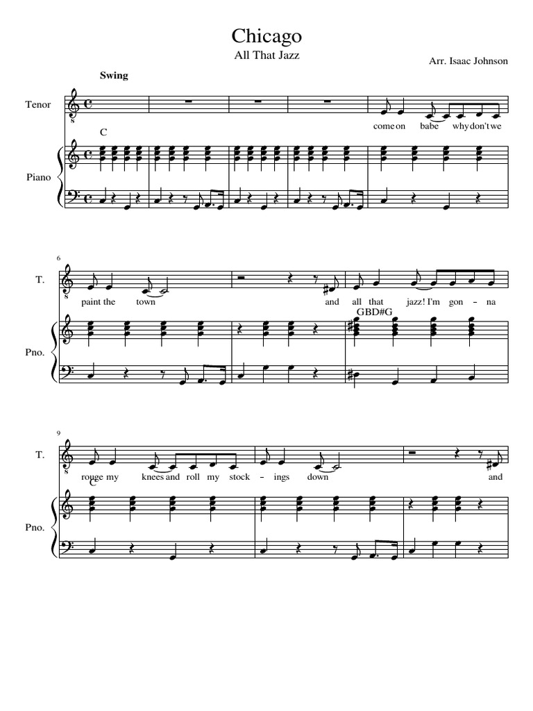 Chicago All That Jazz PDF Jazz American Popular Music