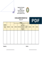 School Learning Resource Plan: Department of Education Region VIII Division of Southern Leyte District of San Francisco