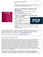 Theory in Hospitality Tourism and Leisur PDF