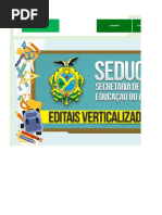 Edital Verticalizado - SEDUC AM - Professor