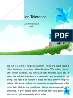 Religion Tolerance: Leny Purnamasari S5B