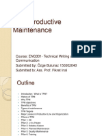 Total Productive Maintenance