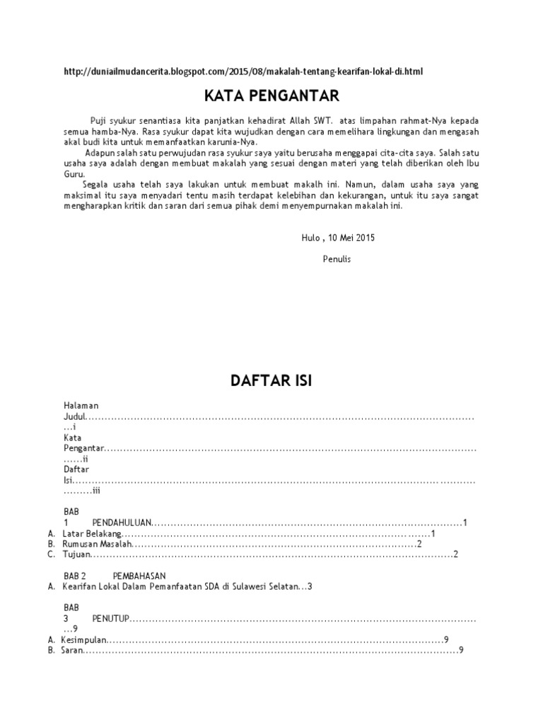 Kearifan Lokal Docx