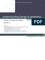 Understanding Design & Aesthetics: History of Design & Fashion Session 1