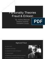 Personality Theories Freud & Erikson: By: Keisha Marquez Rebeca Guzman Humberto Urrutia
