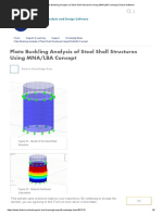 Plate Buckling Analysis of Steel Shell Structures Using MNA - LBA Concept - Dlubal Software