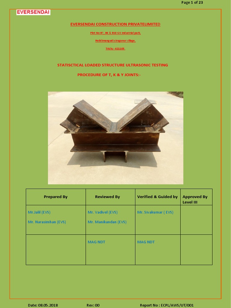 T, K & Y Shape Joint Steel Structure | PDF | Welding | Construction
