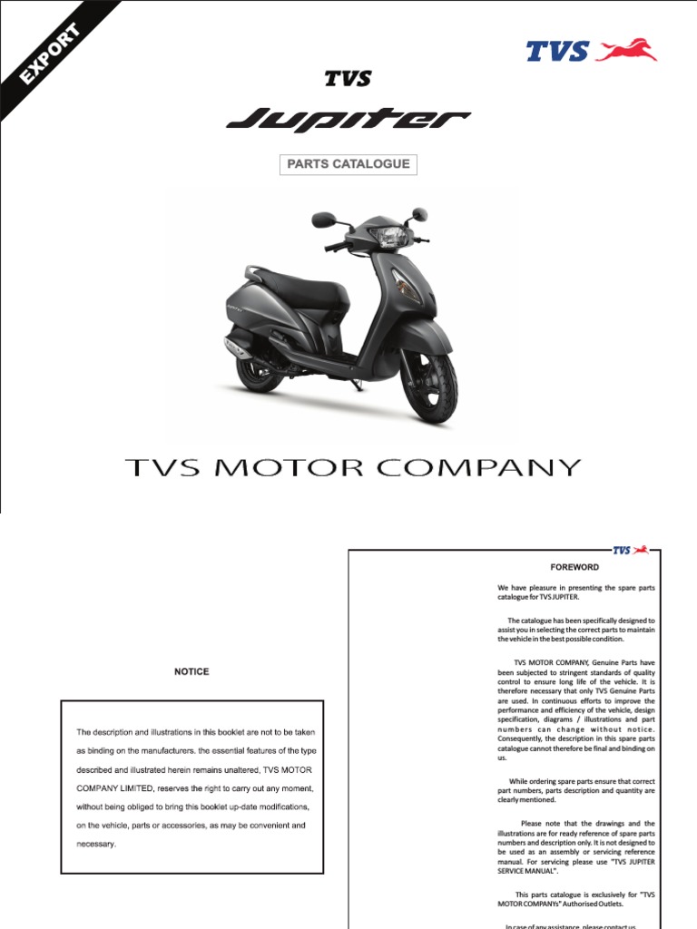 Tvs Jupiter Body Parts Price List