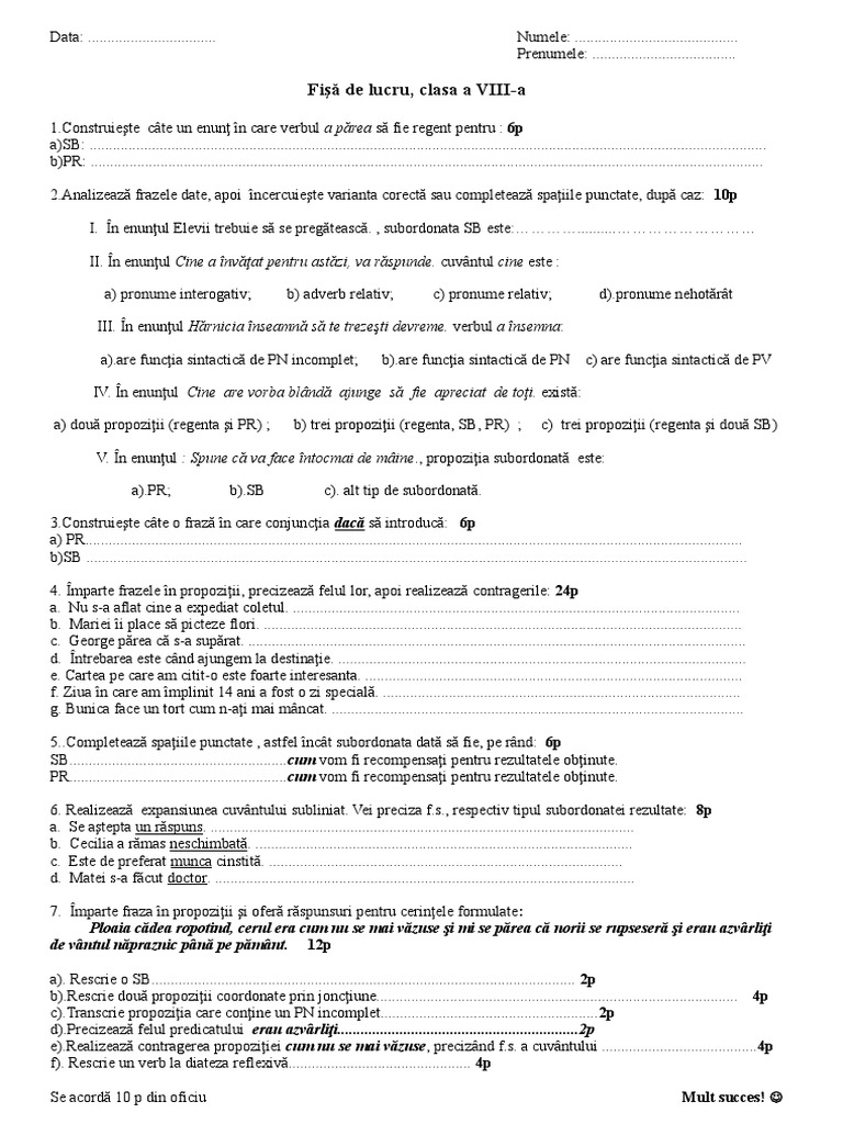 Exercitii | PDF