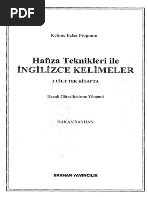 Hakan Bayhan Hafıza Teknikleri Ile Ingilizce Kelimelerpdf