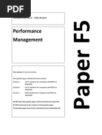 Acca F5 Mock Exem Questions