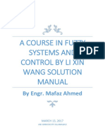 A Course in Fuzzy Systems and Control by Li Xin Wang Solution Manual