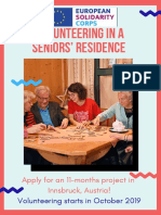 Volunteering in A Seniors' Residence: Apply For An 11-Months Project in Innsbruck, Austria!