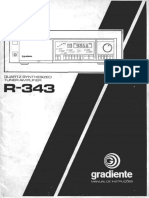 Gradiente - Receiver - R343 - Manual de Instruções