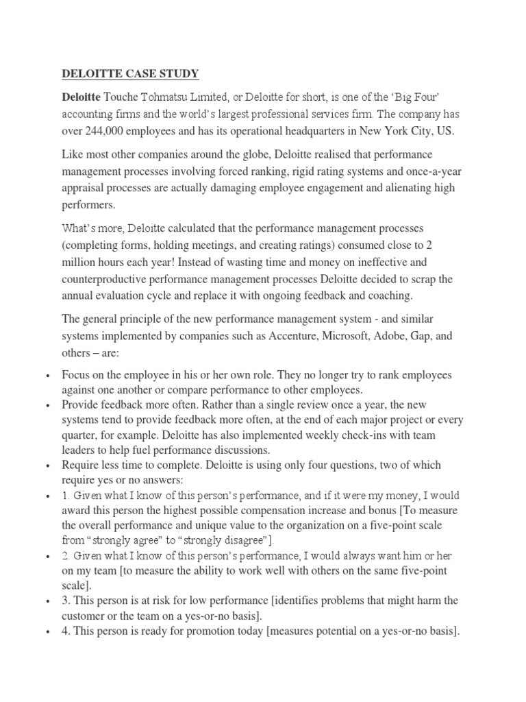 deloitte case study pdf