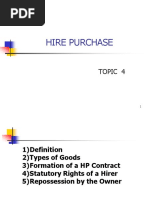 TOPIC 4 Law of Hire Purchase