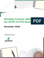 Monthly Current Affairs Nov 2018 English - PDF 82 PDF