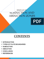 Subduction and Abduction Zones: Seminar On