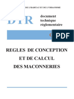 10-DTR-B.C.2.45-Régles de Conception Et de Calcul Des Maçonneries