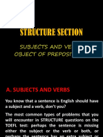 ENGLISH II Section 2 STRUCTURE - Introductory Skill1-2