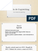 Media School Copywriting Ziua 2