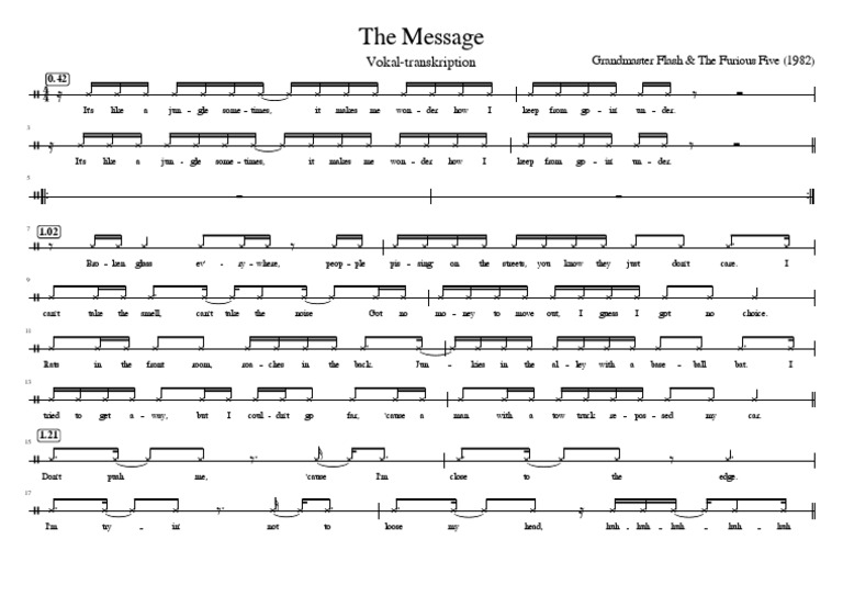 The Message Lyrics Analysis | PDF | Hip Hop