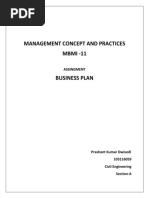 BusinessPLan Management