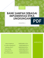 Bank Sampah Sebagai Implementasi Etika Lingkungan