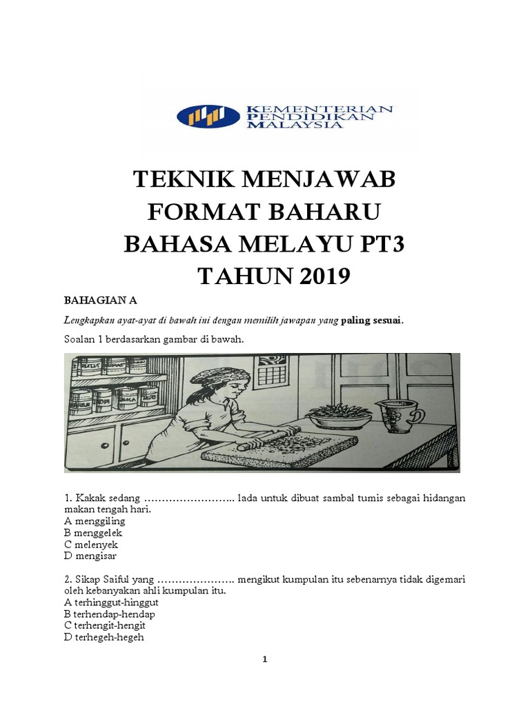Teknik Menjawab BM PT3 2019 | PDF