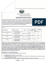 Tender Notice South Rift