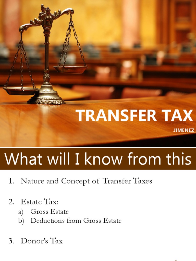 Transfer Tax PDF Estate Tax In The United States Inheritance Tax