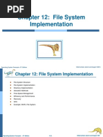 Chapter 12: File System Implementation: Silberschatz, Galvin and Gagne ©2013 Operating System Concepts - 9 Edition