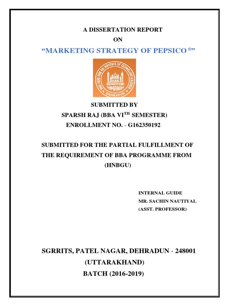 Marketing Strategy of Pepsi PDF | PDF | Pepsi Co | Market (Economics)