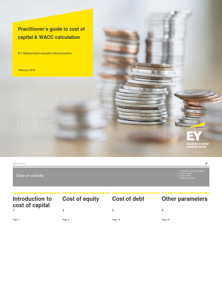 Practitioner's Guide To Cost of Capital & WACC Calculation: EY ...