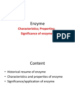 Enzyme: Characteristics Properties Significance of Enzyme