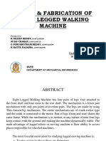 Design & Fabrication of Eight Legged Walking Machine