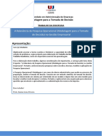 Modelos de Programação Linear para Tomada de Decisão Empresarial