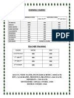 Evening Courses