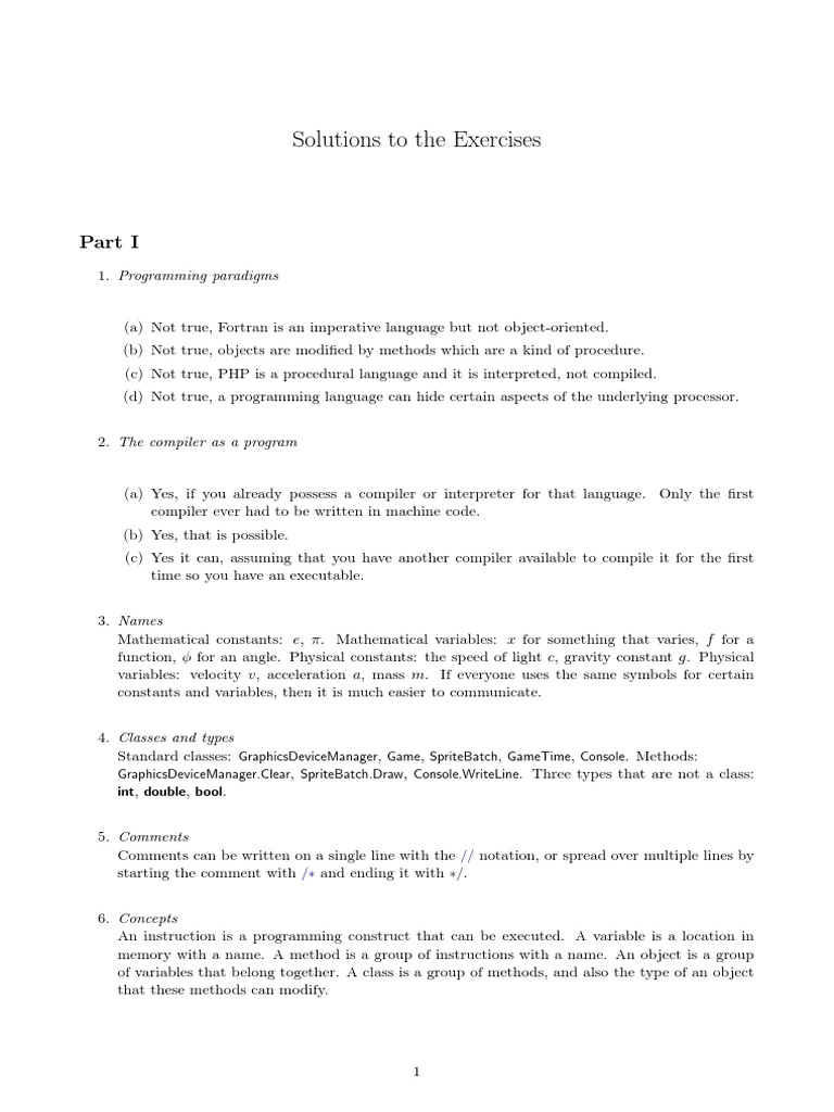 Solutions Exercises | PDF | Class (Computer Programming) | Inheritance ...