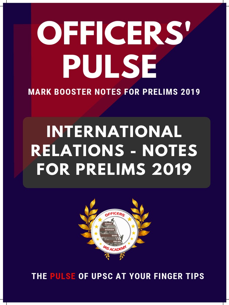 International Relations Notes For Prelims 2019 Pdf Pdf