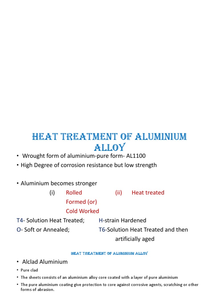 Aircraft Materials and Processes PDF Heat Treating Alloy