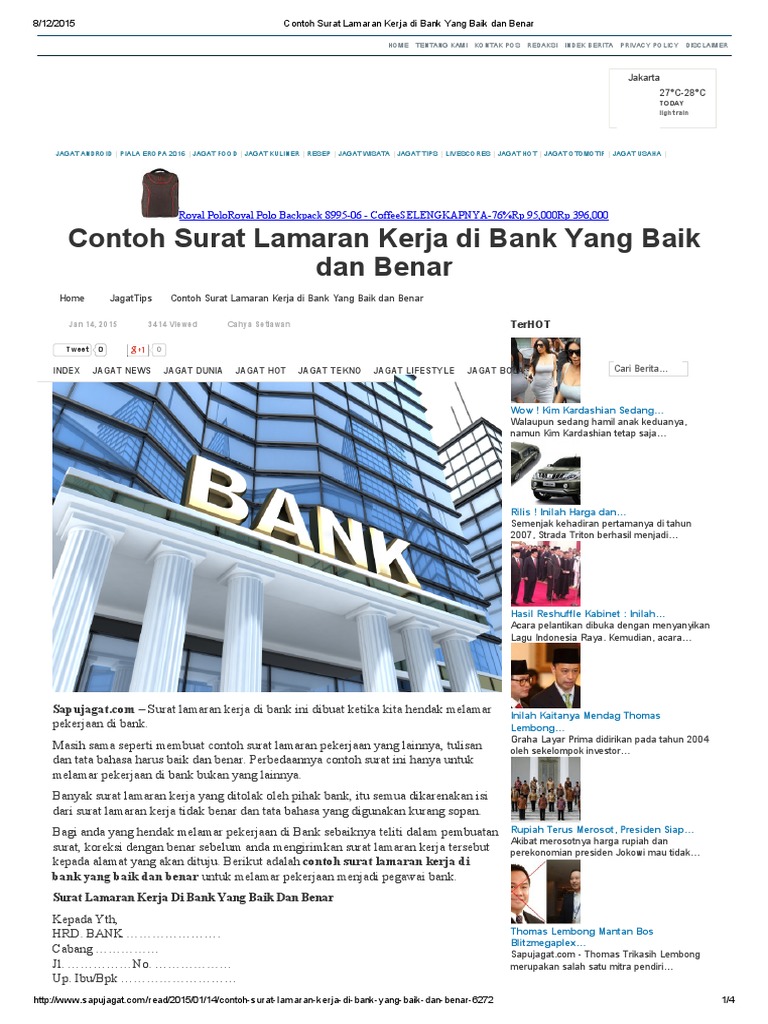 Contoh Foto Close Up Untuk Melamar Kerja Di Bank Info