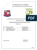 Raghav Model of driven bicycle by electricity from solar.docx