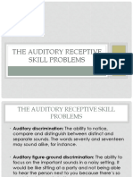 The Auditory Receptive Skill Problems