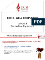 Lecture 8 Subsurface Equipment PDF