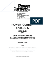   Power Curber 5700C 25585 - Joystick Calibration Instructions