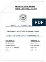 Equivocality Test Criminal Law Attempts Crimes