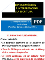 Principios Catolicos para La Interpretacion de La Escritura