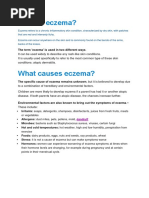 Eczema Management Guidelines for Caregivers | PDF | Dermatitis ...